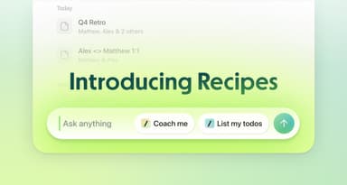 Introducing Recipes, in the all-new Granola Chat