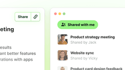 Shared with me: a new way to keep up-to-date with important conversations