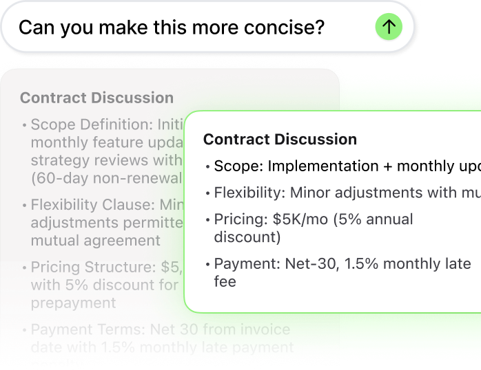 Edit or tidy your notes straight away