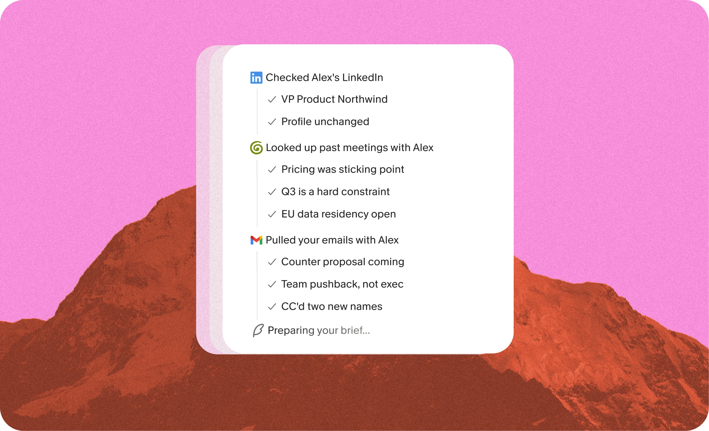How Granola prepares your meeting brief